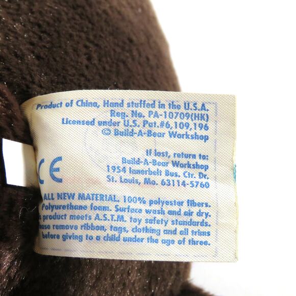Build A Bear Chocolate Brown Dog Plush Toy Puppy Plush Stuffed Animal - Picture 8 of 15